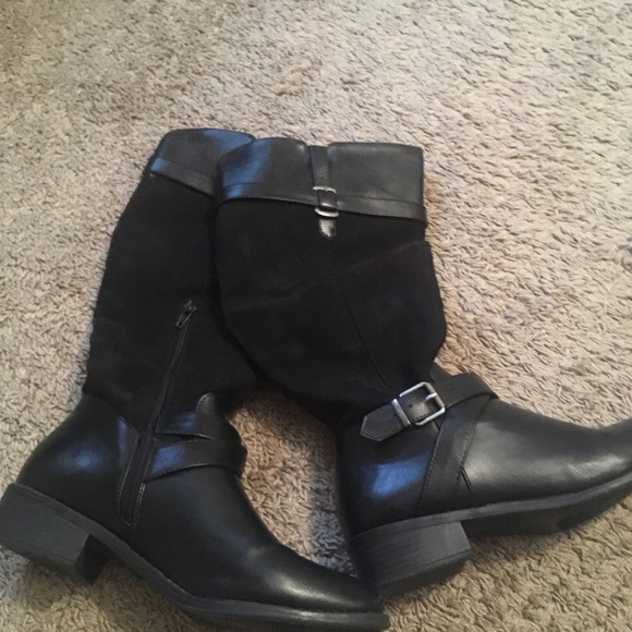 Rampage Shoes - Rampage Imagine Women's Black Knee Boots- Size 9.5